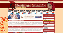 Desktop Screenshot of musulmane-rencontre.fr
